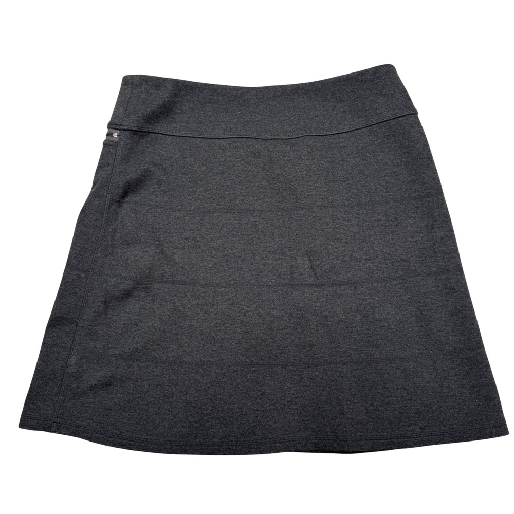 Athleta Gray Heather A-Line Mini Skirt Medium Pickleball Golf Tennis Hiking